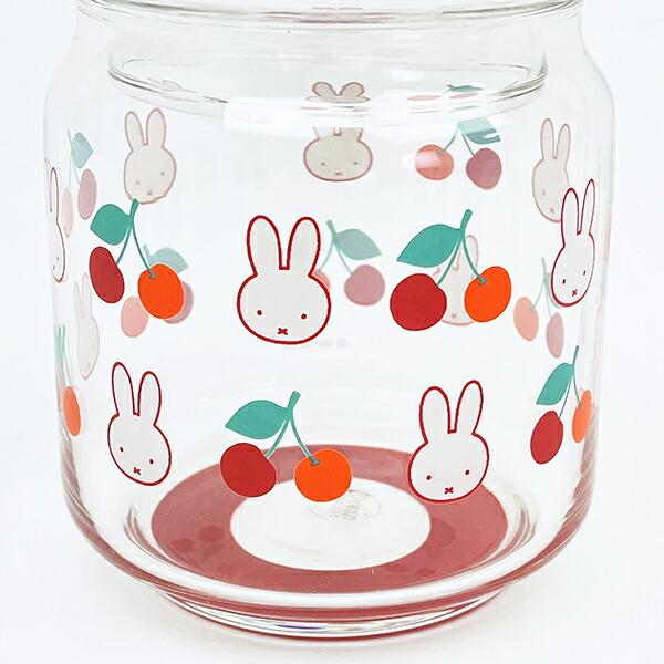 ミッフィー miffy ガラス小物入れ  レトロチェリーシリーズ 日本製 商品画像2：キャラグッズPERFECT WORLD TOKYO