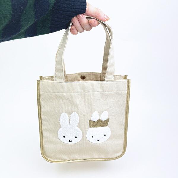ミッフィー miffy 70th トートバッグ ゴールド＆ブラック 商品画像6：キャラグッズPERFECT WORLD TOKYO