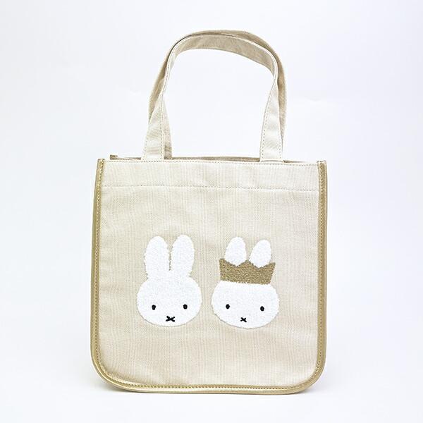 ミッフィー miffy 70th トートバッグ ゴールド＆ブラック