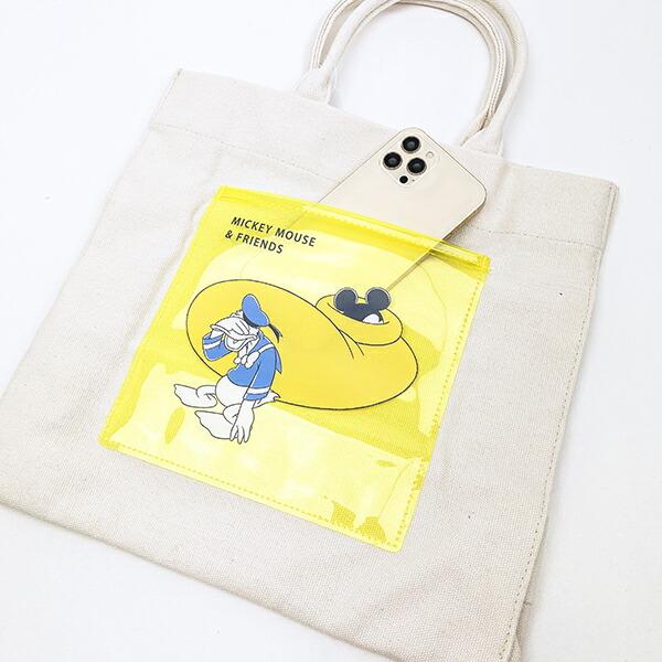 ディズニー ミッキー＆ドナルド トートバッグ イエロー Disney 商品画像3：キャラグッズPERFECT WORLD TOKYO