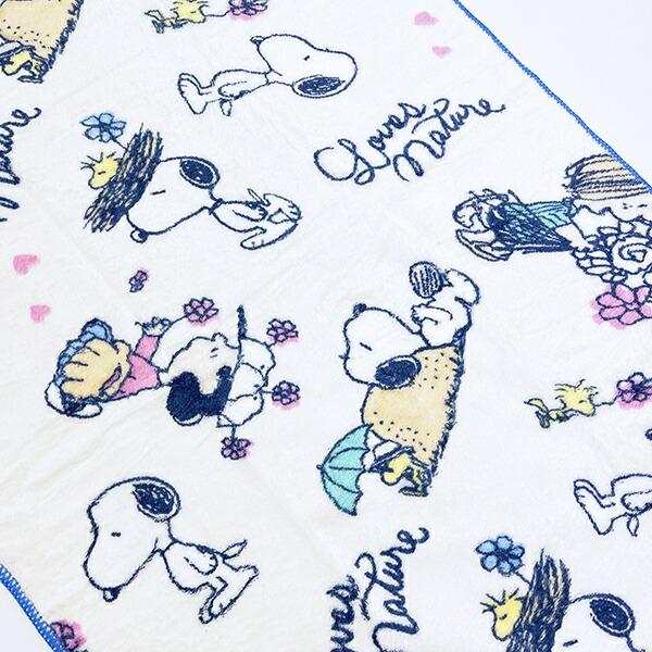 スヌーピー LovesNATURE クイックドライビッグフェイスタオル (ブルー) SNOOPY 商品画像2：キャラグッズPERFECT WORLD TOKYO