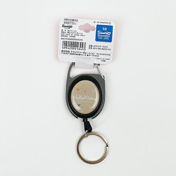 サンリオ ハローキティ メタルリール カオハナ ホワイト キーホルダー Sanrio 商品画像3：キャラグッズPERFECT WORLD TOKYO