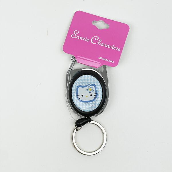 サンリオ ハローキティ メタルリール カオハナ ブルー キーホルダー Sanrio