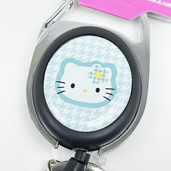 サンリオ ハローキティ メタルリール カオハナ グリーン キーホルダー Sanrio 商品画像2：キャラグッズPERFECT WORLD TOKYO