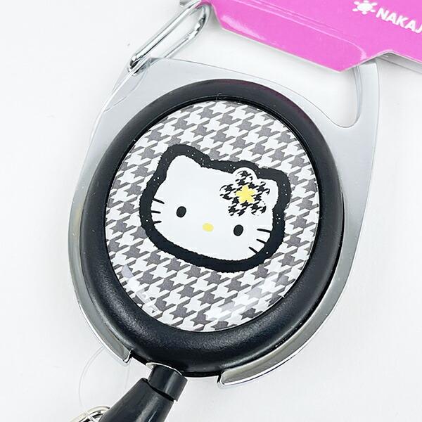 サンリオ ハローキティ メタルリール カオハナ ブラック キーホルダー Sanrio 商品画像2：キャラグッズPERFECT WORLD TOKYO