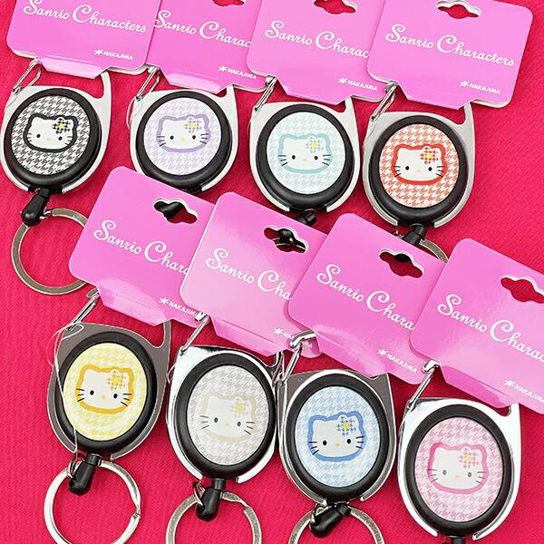 サンリオ ハローキティ メタルリール カオハナ ブラック キーホルダー Sanrio 商品画像4：キャラグッズPERFECT WORLD TOKYO