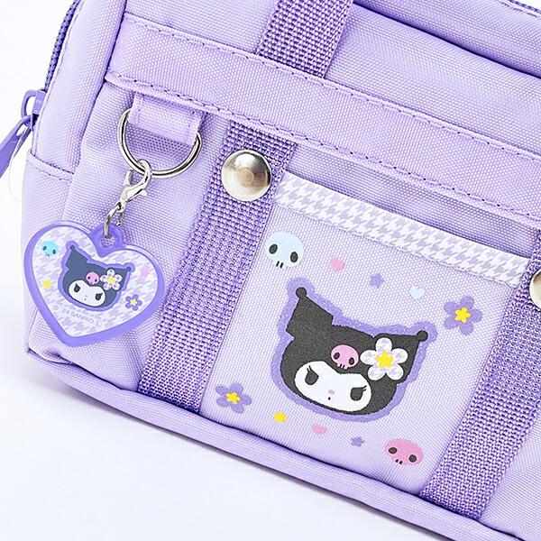 サンリオ クロミ スクバ風ポーチ (パープル) カオハナ Sanrio 商品画像2：キャラグッズPERFECT WORLD TOKYO