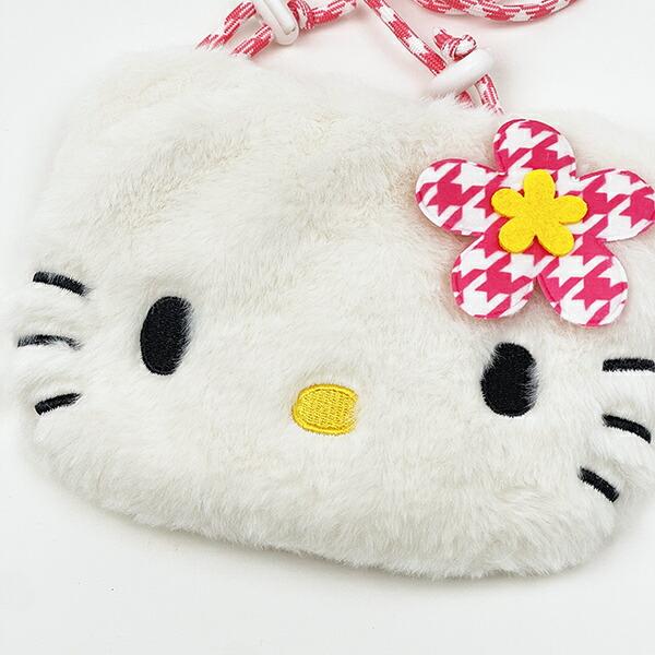 サンリオ ハローキティ ぬいぐるみサコッシュ カオハナ ショルダーバッグ Sanrio 商品画像2：キャラグッズPERFECT WORLD TOKYO