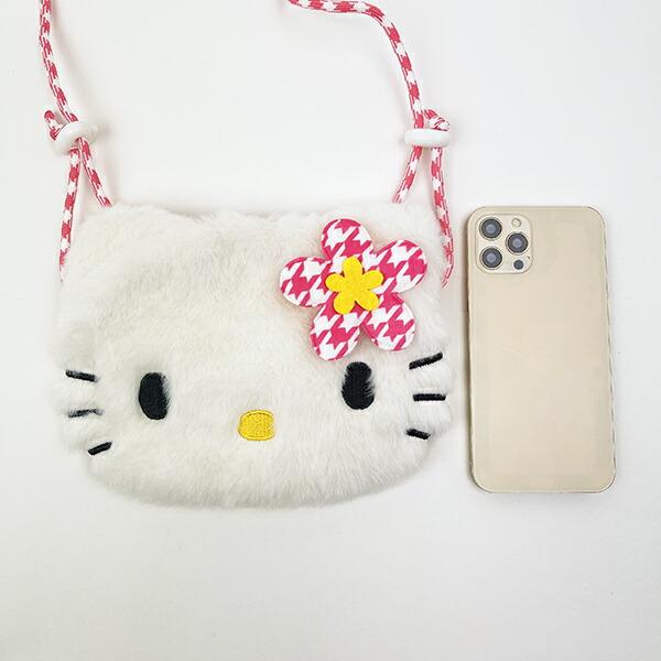 サンリオ ハローキティ ぬいぐるみサコッシュ カオハナ ショルダーバッグ Sanrio 商品画像5：キャラグッズPERFECT WORLD TOKYO