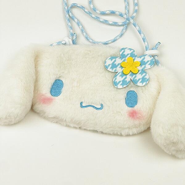 サンリオ シナモロール ぬいぐるみサコッシュ カオハナ ショルダーバッグ シナモン Sanrio 商品画像2：キャラグッズPERFECT WORLD TOKYO