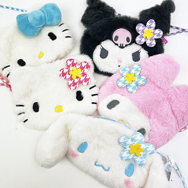サンリオ シナモロール ぬいぐるみサコッシュ カオハナ ショルダーバッグ シナモン Sanrio 商品画像6：キャラグッズPERFECT WORLD TOKYO