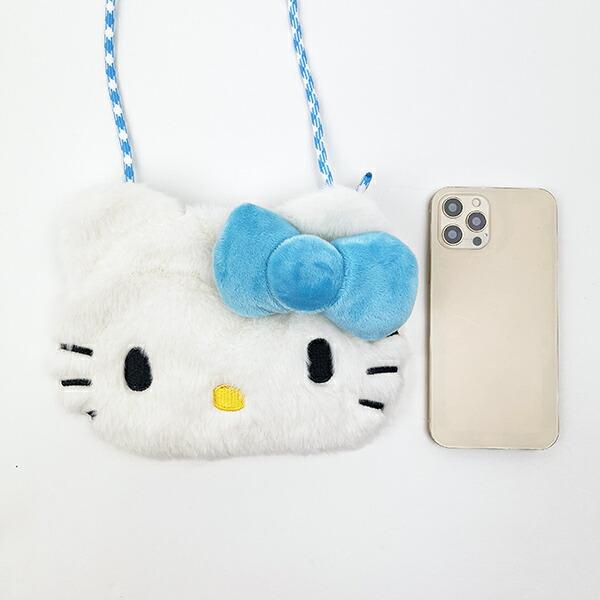 サンリオ ハローキティ ぬいぐるみサコッシュ 水色 ショルダーバッグ Sanrio 商品画像5：キャラグッズPERFECT WORLD TOKYO