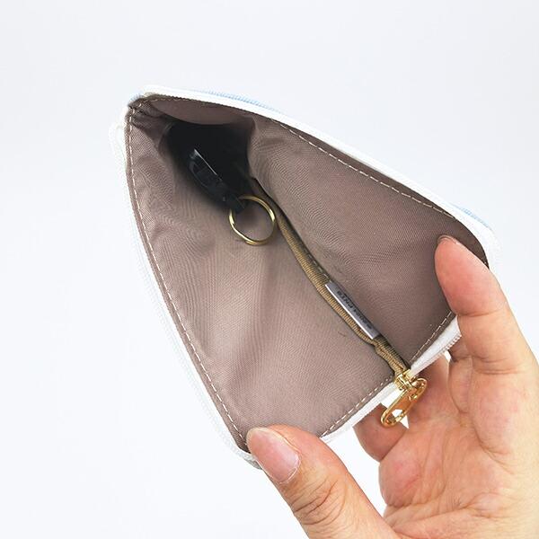 スヌーピー オラフ キーパスポーチ アップリケ 定期入れ ブルー SNOOPY 商品画像4：キャラグッズPERFECT WORLD TOKYO