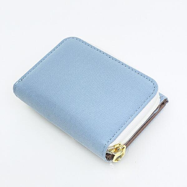 スヌーピー オラフ ファスナー三つ折り財布 アップリケ ブルー SNOOPY 商品画像4：キャラグッズPERFECT WORLD TOKYO