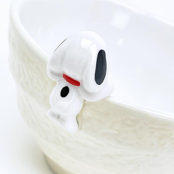 スヌーピー フィギュア付き茶碗 アイボリー 食器 SNOOPY 商品画像6：キャラグッズPERFECT WORLD TOKYO