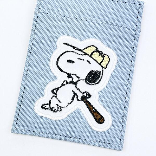 スヌーピー スヌーピー シングルパスケース アップリケ ベースボール 定期入れ SNOOPY 商品画像2：キャラグッズPERFECT WORLD TOKYO
