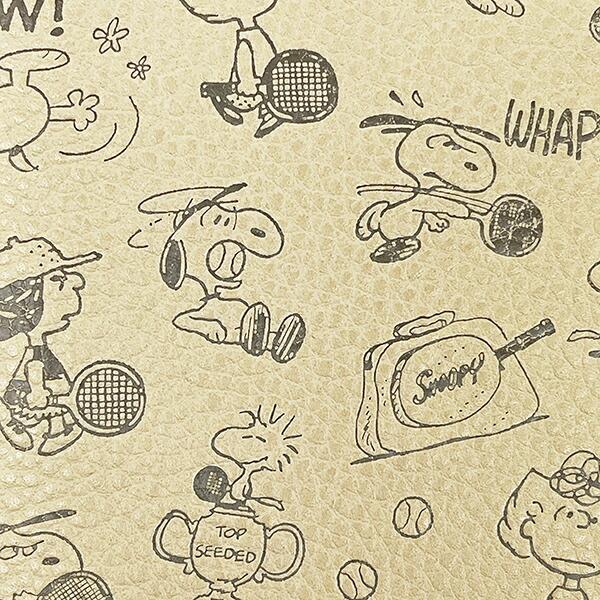 スヌーピー シングルパスケース エンボス ベージュ SNOOPY 商品画像2：キャラグッズPERFECT WORLD TOKYO