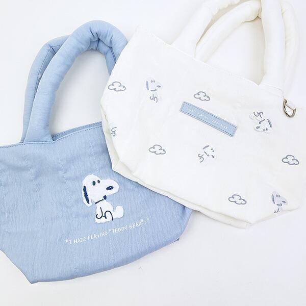 スヌーピー トートバッグ (ホワイト) ぬいぐるみシリーズ SNOOPY 商品画像6：キャラグッズPERFECT WORLD TOKYO