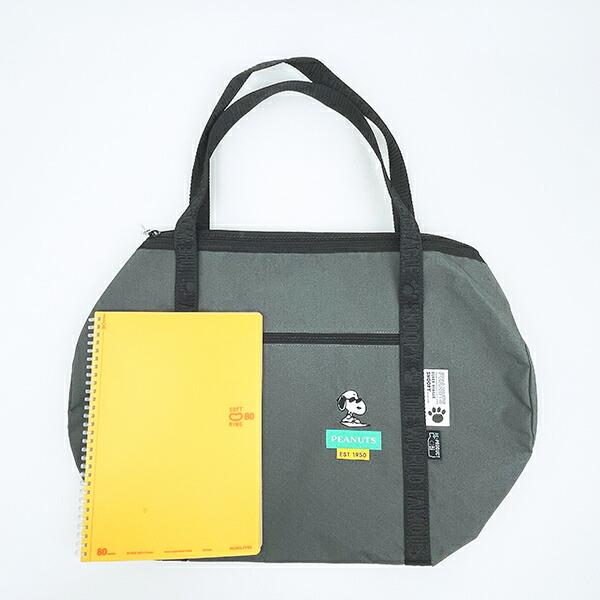 スヌーピー ジョー・クール ロールボストンバッグ グレー RE-PET SNOOPY 商品画像7：キャラグッズPERFECT WORLD TOKYO