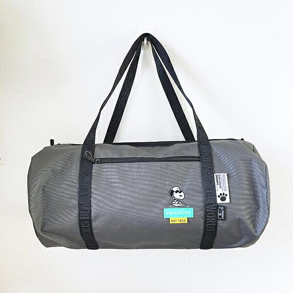 スヌーピー ジョー・クール ロールボストンバッグ グレー RE-PET SNOOPY