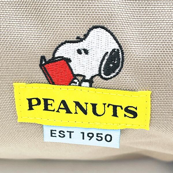 スヌーピー ロールボストンバッグ ベージュ RE-PET SNOOPY 商品画像2：キャラグッズPERFECT WORLD TOKYO
