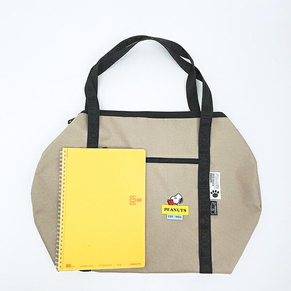 スヌーピー ロールボストンバッグ ベージュ RE-PET SNOOPY 商品画像7：キャラグッズPERFECT WORLD TOKYO