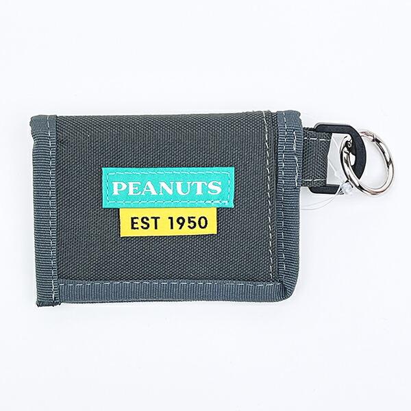 スヌーピー 二つ折りコインポーチ グレー SNOOPY 商品画像3：キャラグッズPERFECT WORLD TOKYO