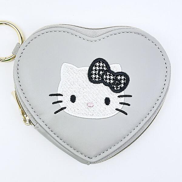 サンリオ ハローキティ ミニハートポーチ モノトーンシリーズ Sanrio 商品画像2：キャラグッズPERFECT WORLD TOKYO