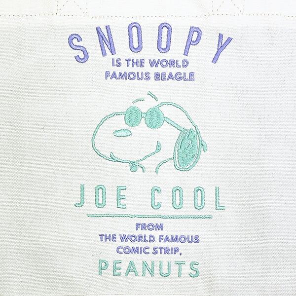 スヌーピー ジョー・クール 刺しゅうミニレッスントートバッグ SNOOPY 商品画像2：キャラグッズPERFECT WORLD TOKYO