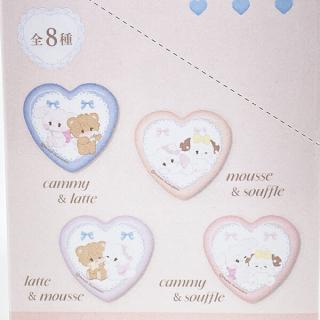 mikko illustrations ミッコ ブラインドハート型缶バッジ 全8