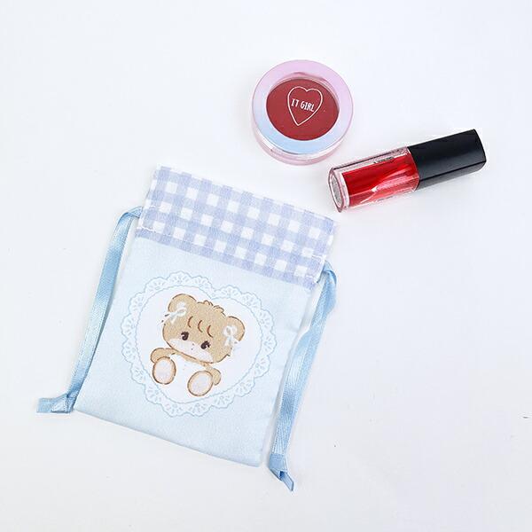 mikko illustrations ミッコ ラテ まめ巾着 日本製 商品画像4：キャラグッズPERFECT WORLD TOKYO