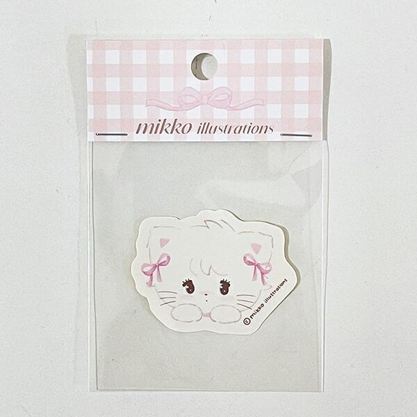 mikko illustrations ミッコ ムース ダイカットステッカー 文具 日本製