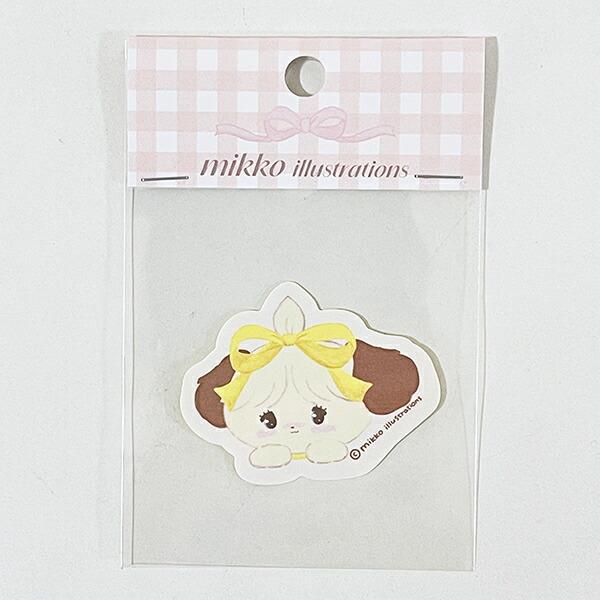 mikko illustrations ミッコ スフレ ダイカットステッカー 文具 日本製
