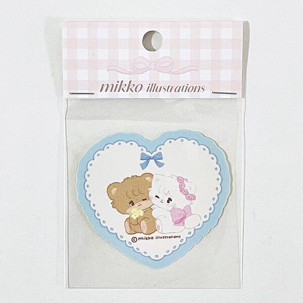 mikko illustrations ミッコ ムース&ラテ ダイカットステッカー 文具 日本製