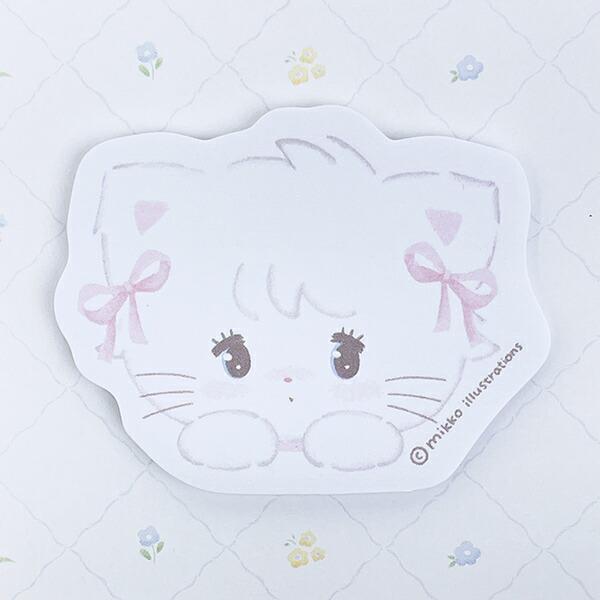 mikko illustrations ミッコ ムース ダイカット付箋 文具 日本製 商品画像2：キャラグッズPERFECT WORLD TOKYO