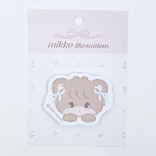 mikko illustrations ミッコ ラテ ダイカット付箋 文具 日本製