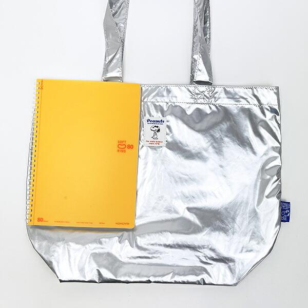 スヌーピー メタリック トートバッグ シルバー SNOOPY 商品画像3：キャラグッズPERFECT WORLD TOKYO