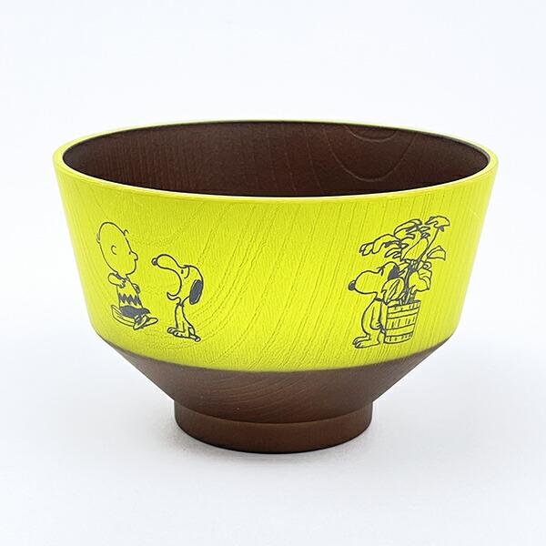 スヌーピー 汁椀 緑色 食器 日本製 SNOOPY