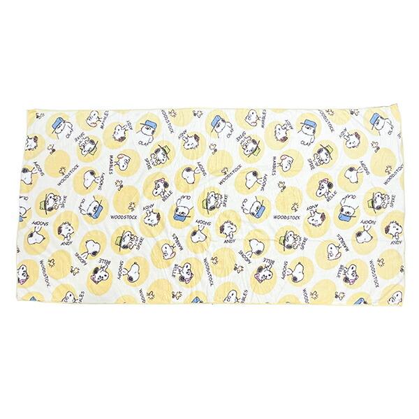 スヌーピー サークルブラザー クイックドライバスタオル (イエロー) SNOOPY
