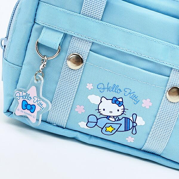 サンリオ ハローキティ ひこうき スクバ風ポーチ Sanrio 商品画像2：キャラグッズPERFECT WORLD TOKYO
