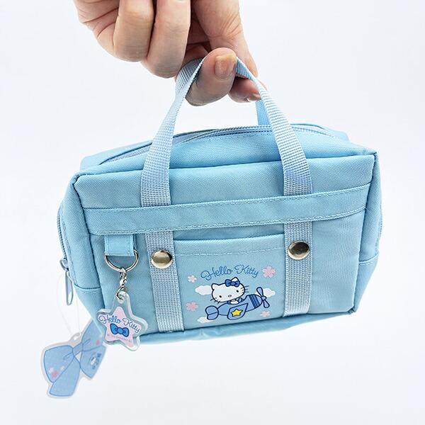 サンリオ ハローキティ ひこうき スクバ風ポーチ Sanrio 商品画像7：キャラグッズPERFECT WORLD TOKYO