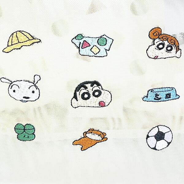 クレヨンしんちゃん メッシュトートバッグ (アイボリー) 商品画像2：キャラグッズPERFECT WORLD TOKYO