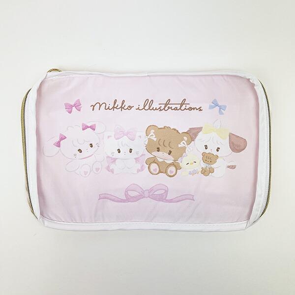 mikko illustrations ミッコ メッシュ収納ポーチ トラベルポーチ