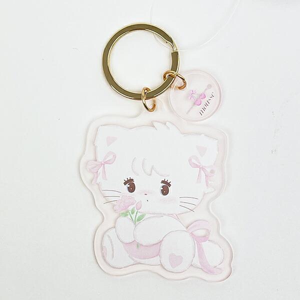 mikko illustrations ミッコ ムース アクリル染色キーホルダー