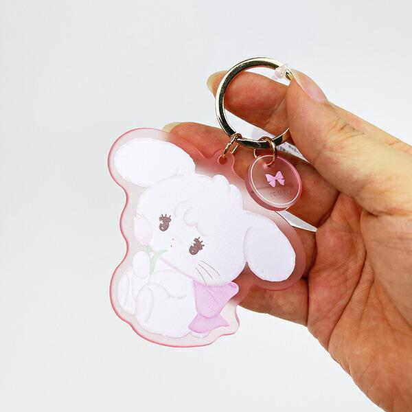 mikko illustrations ミッコ キャミー アクリル染色キーホルダー (ピンク) 商品画像3：キャラグッズPERFECT WORLD TOKYO