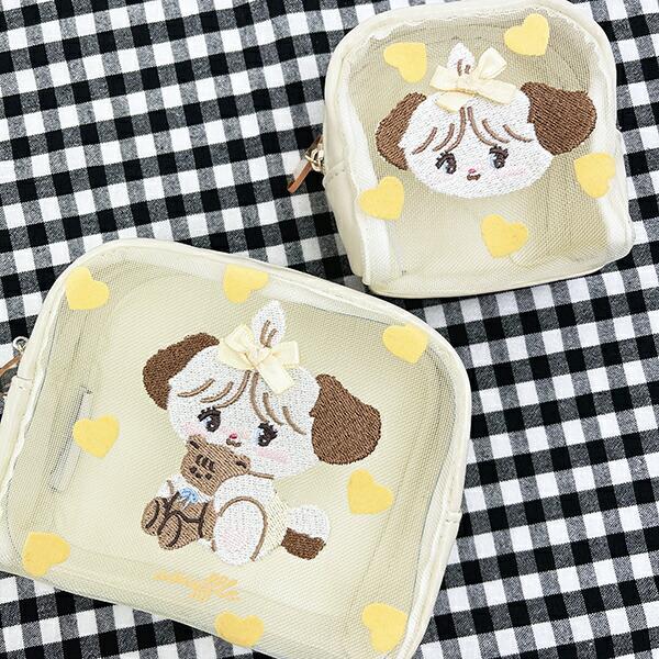 mikko illustrations ミッコ スフレ ボックスポーチ (イエロー) 商品画像5：キャラグッズPERFECT WORLD TOKYO