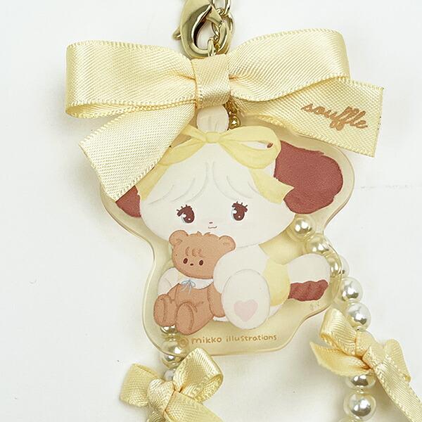 mikko illustrations ミッコ スフレ アクリルキーホルダー (イエロー) 商品画像2：キャラグッズPERFECT WORLD TOKYO