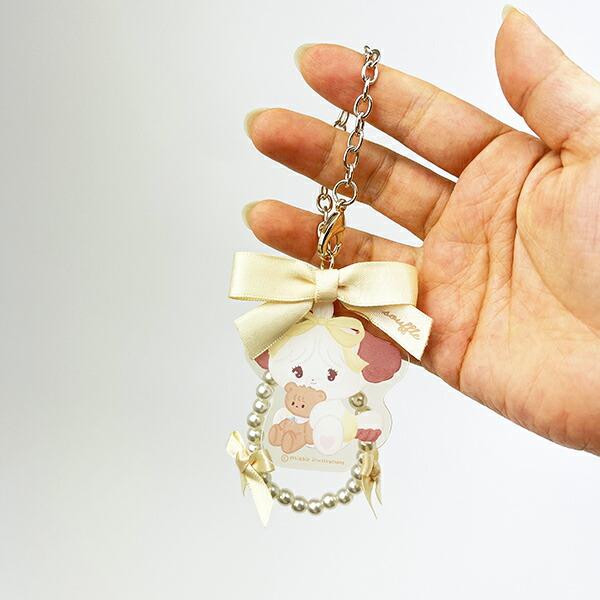mikko illustrations ミッコ スフレ アクリルキーホルダー (イエロー) 商品画像3：キャラグッズPERFECT WORLD TOKYO