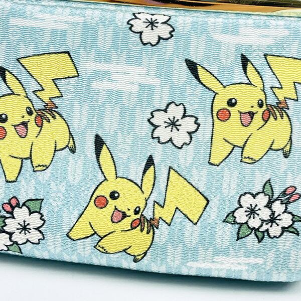 ポケットモンスター ピカチュウ 和柄 がま口ポーチ ポケモン 商品画像2：キャラグッズPERFECT WORLD TOKYO