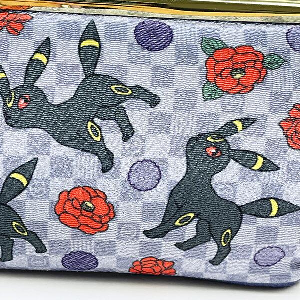 ポケットモンスター ブラッキー 和柄 がま口ポーチ ポケモン 商品画像2：キャラグッズPERFECT WORLD TOKYO